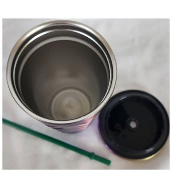 Starbucks Stainless Steel Pineapple Iridescent Purple Rainbow Cold Cup Tumbler - Picture 5 of 5